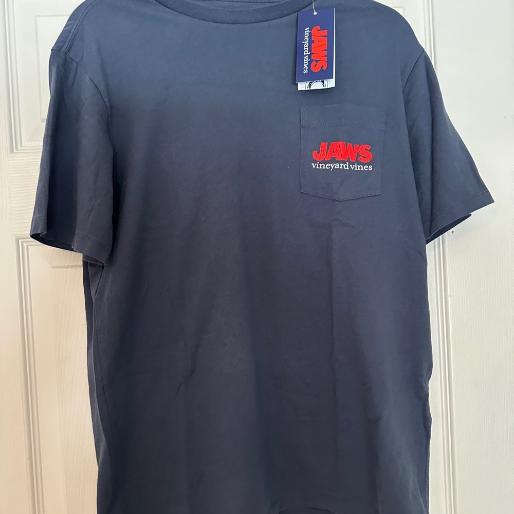 Vineyard Vines Men's Small Navy Blue Limited Edition Jaws T-Shirt NWT